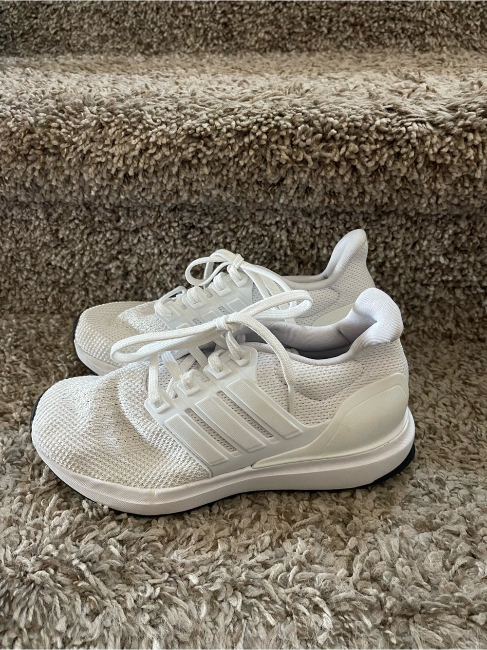adidas White Mesh Athletic Sneakers - Picture 1 of 6